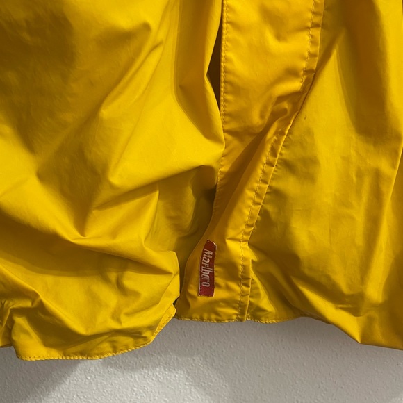 90s Marlboro Mens Large Reversible Jacket Brown/ Yellow - Picture 5 of 9